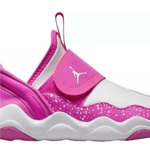 Jordan Kids' Pink and White Slip-On Sneakers